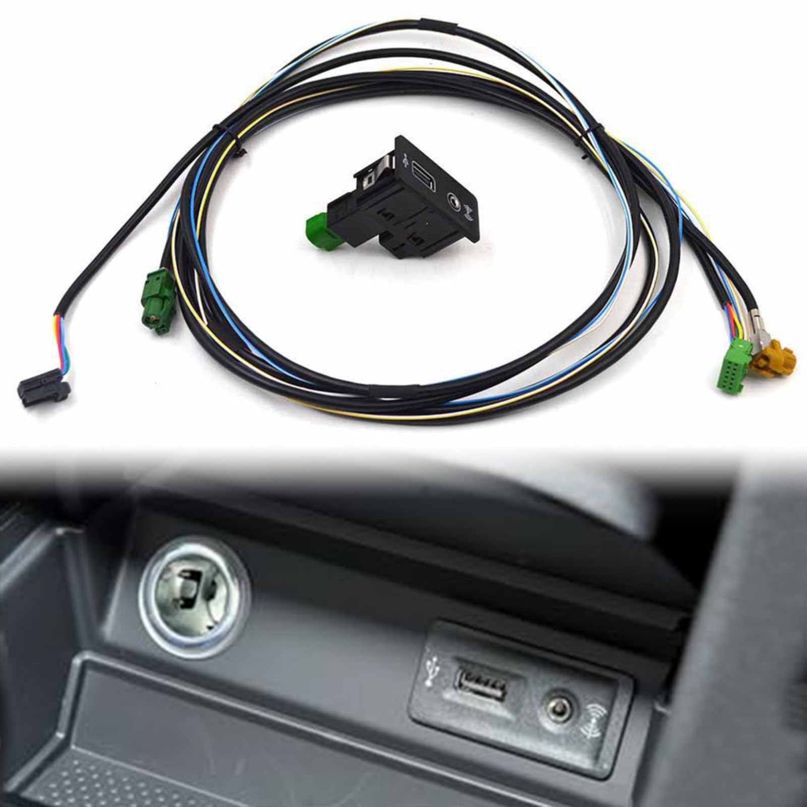 Per CARPLAY Media USB AUX Switch 5Q0035726E Per Golf 7 MK7 per Passat B8, cavo di interfaccia audio auto (un set)
