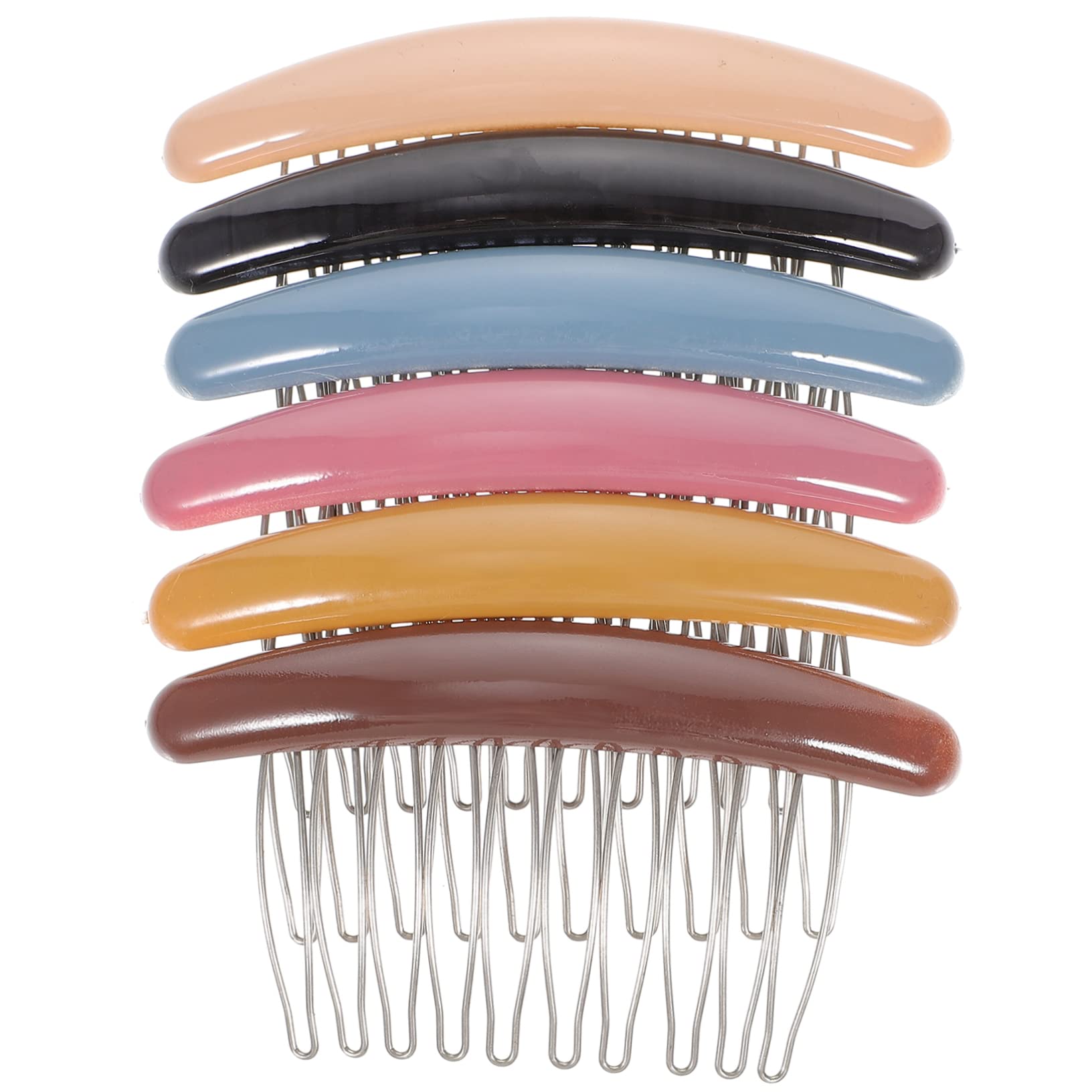 WOFASHPURET 6Pcs Non Slip Decorative Hair Combs for Women and Lightweight Hair Accessories for Curly Fine Hair