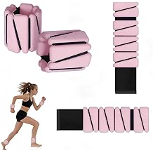 MANO 4pcs Adjustable Wrist Weights 1 lb Each Ankle Weights for Women & Men for Strength Training, Walking, Fitness, Yoga