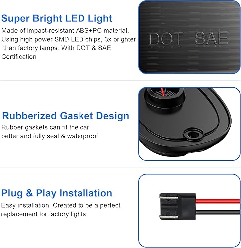 Miniatura 21 de Luz LED para techo de cabina compatible con Ram 1500 2500 3500/2011-2018 Ram 4500 5500 2003-2018, 5 piezas de luz de liquidación de cabina ámbar