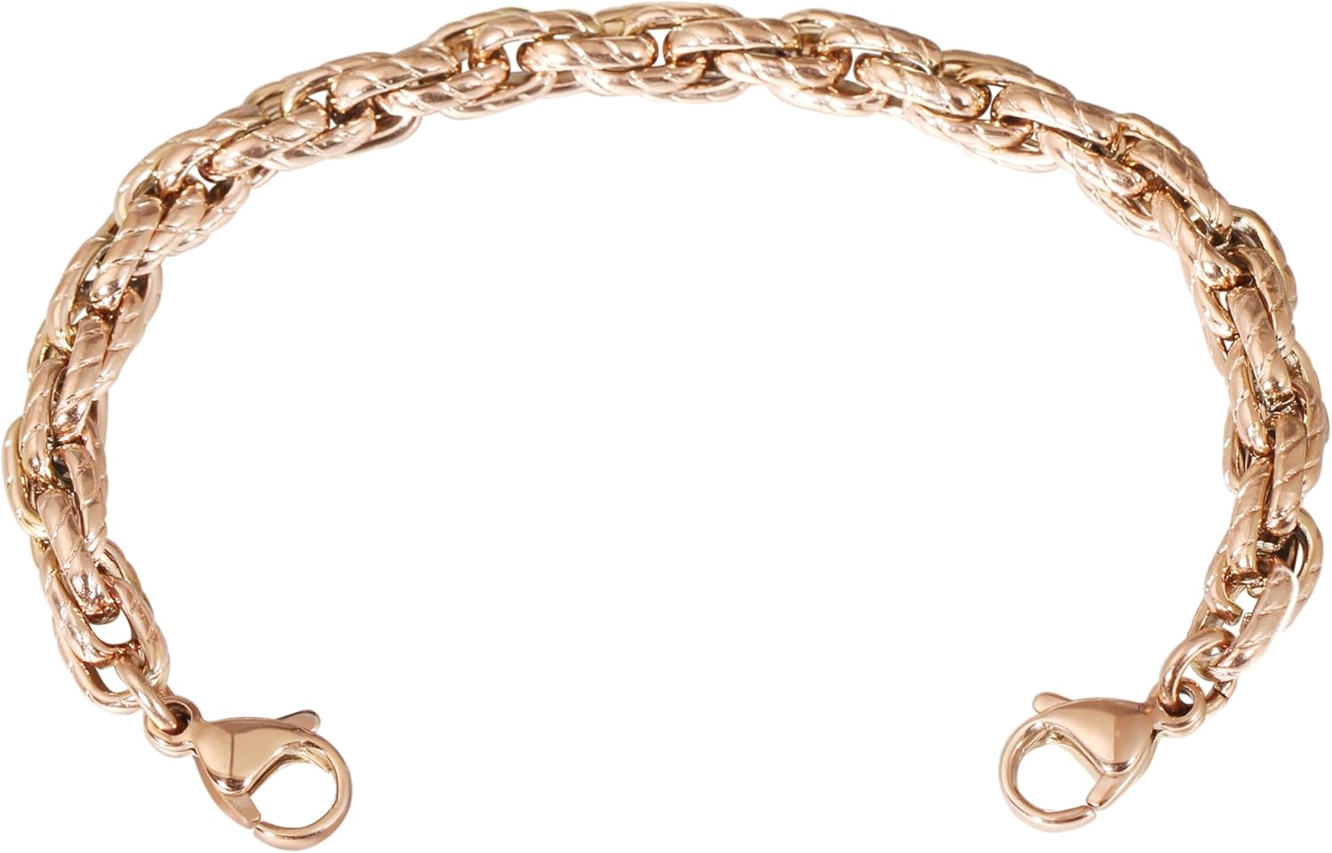 Stainless Steel Interchangeable Chain for Medical Alert Bracelets for Women and Men，Lobster Claw Waterproof Hypoallergenic Replacement Chain