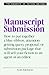 Manuscript Submission (Elements of Fiction Writing)