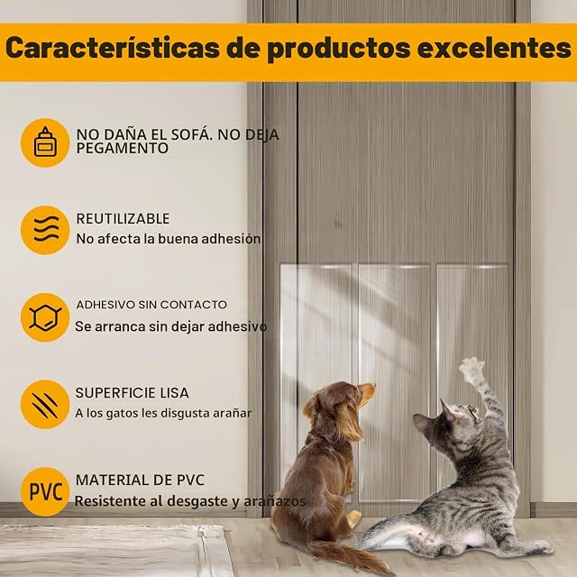 Foto 2 de 7 de Protector de Sofá Antiarañazos para Gatos y Perros, 43x500cm