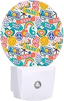 Vista 8 de Niapessel Night Lights Plug Into Wall Retro 90s Funny Quote Print Nightlights with Light Sensors Led Night Light Automatic for Bedroom Hallway