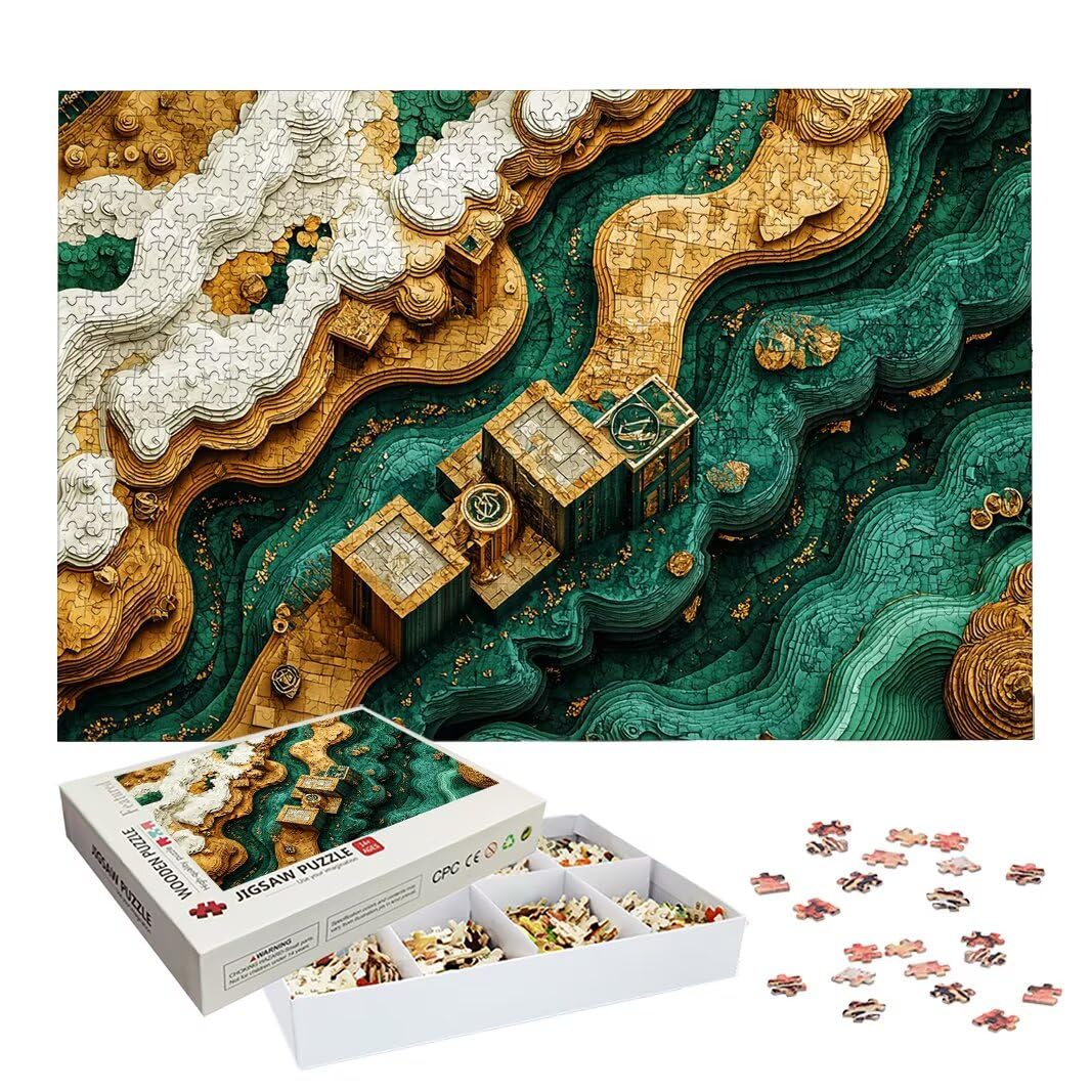 Puzzle 5000 Piezas, Puzzle Abstracto de Madera para Adultos, Regalos -2594