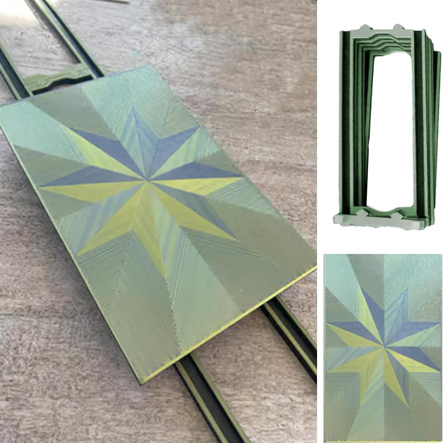 Game Glider for Cards The Game Glider - Multi Color Slider Original Easy to Install＆Portable Game Glider for Table Card Game Glider with 5 Rails (Green)