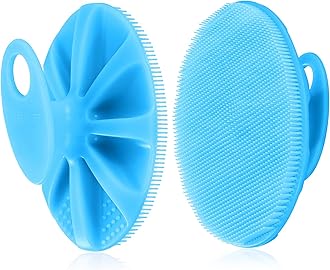 INNERNEED Food-Grade Soft Silicone Body Cleansing Brush Shower Scrubber, Gentle Exfoliating and Massage for All Kinds of Skin (Blue)