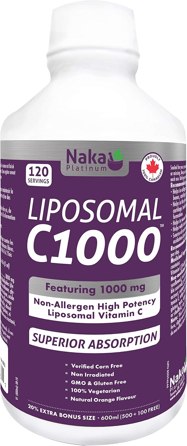 Naka Platinum LIPOSOMAL C1000 NonAllergen High Potency