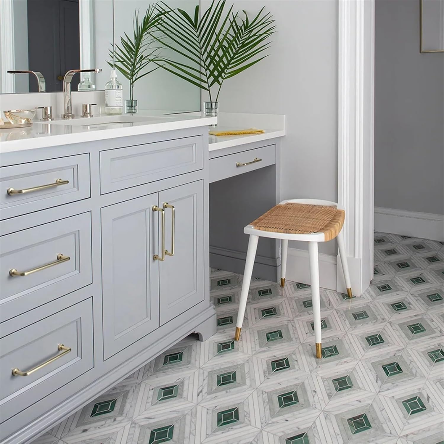 Matte Gold Cabinet Pulls Kitchen Door Handles Drawer Knobs Cupboard Handle for Retro Furniture Hardware 1/6Pcs (Color : 1827TLS-96mm, Size : 1pc)