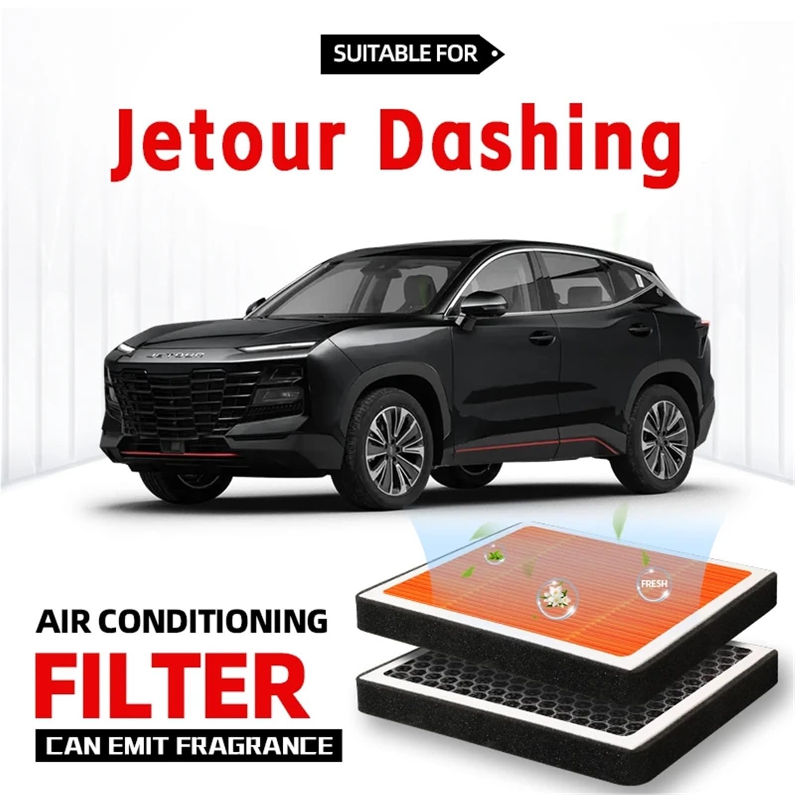 Filtro abitacolo Adatto Per Filtro Abitacolo Jetour Dashing, Filtro Aria Attivato Filtro Aria Condizionata Con Fragranza Per Purificare L'aria Dell'abitacolo Dell'auto
