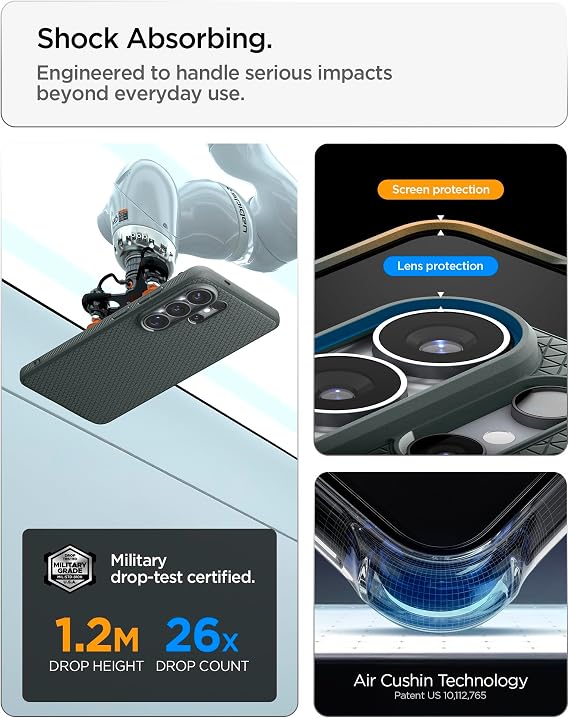 Spigen Galaxy S26 Ultra ile Uyumlu Kılıf Liquid Air Mag Fit Kaymaz Dokulu Yüzey Yeşil Kapak - ACS11026 (Spigen TR Garantili)