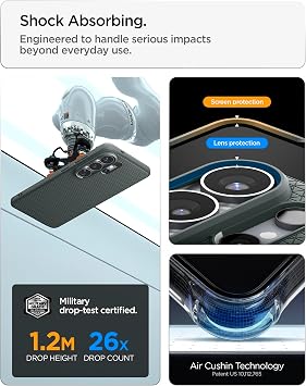 Spigen Galaxy S26 Ultra ile Uyumlu Kılıf Liquid Air Mag Fit Kaymaz Dokulu Yüzey Yeşil Kapak - ACS11026 (Spigen TR Garantili)