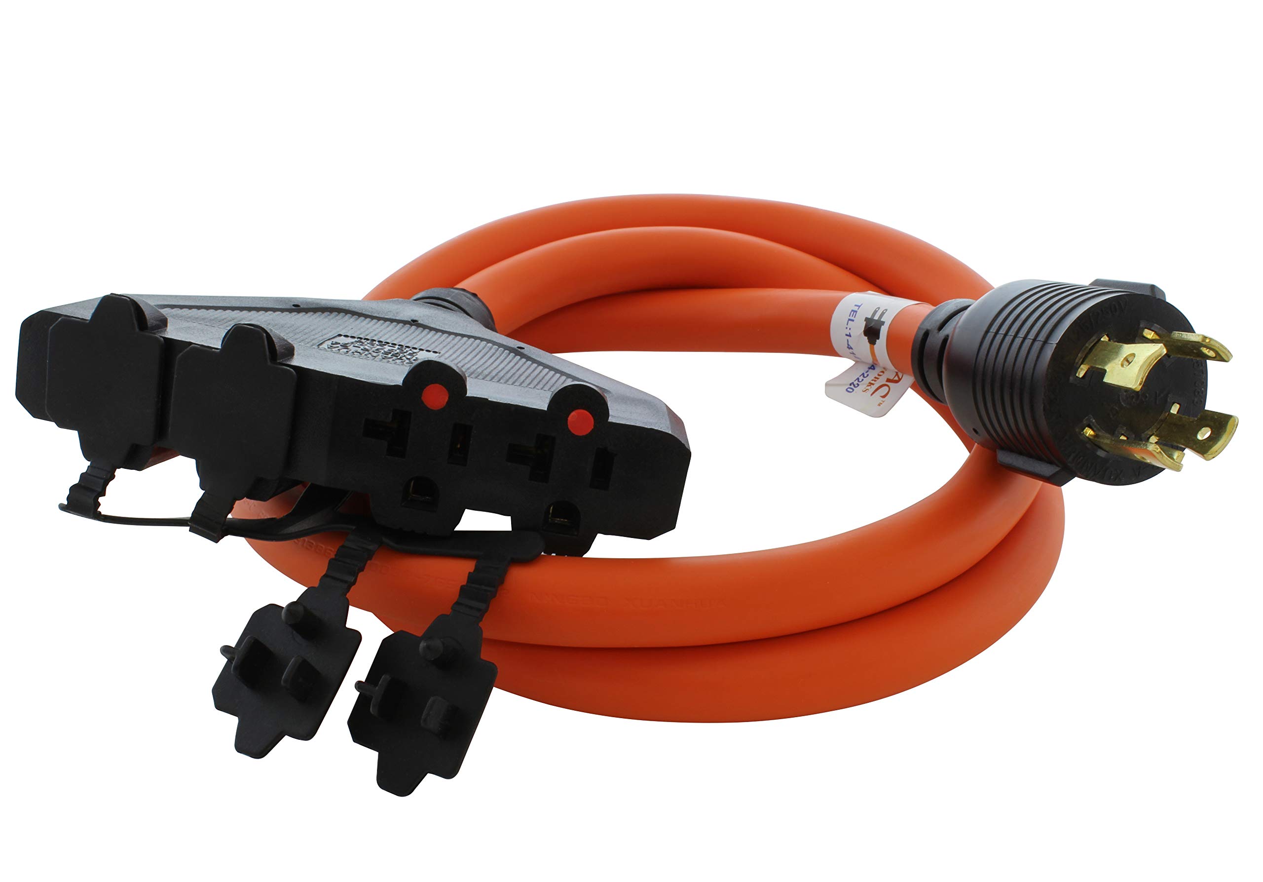 アプリケーター　30本 3セット AC WORKS L14-30 30Amp 4-Prong Locking Generator Distribution Cord