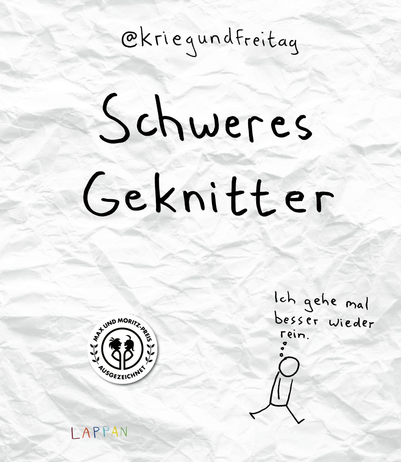 kriegundfreitag: Schweres Geknitter: Geschenkbuch für Erwachsene mit satirischen Cartoons, Comicstrips und Collagen