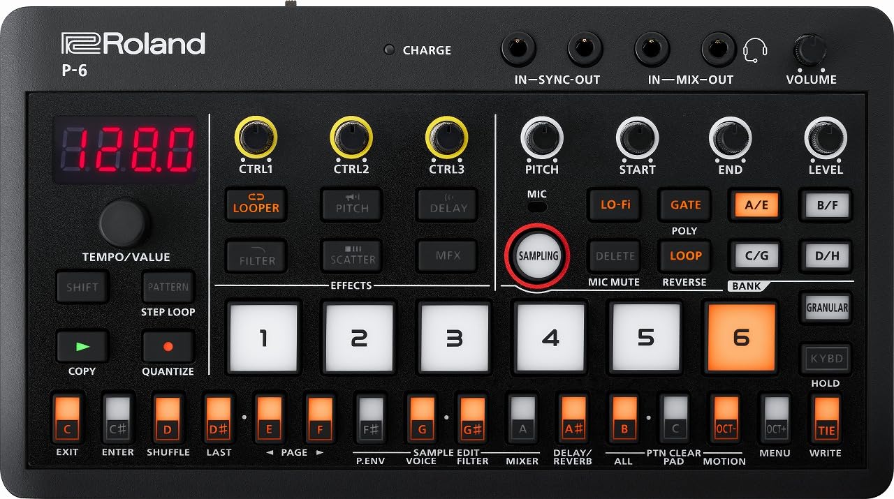 Amazon | Roland ローランド/AIRA Compact P-6 CREATIVE SAMPLER [USB
