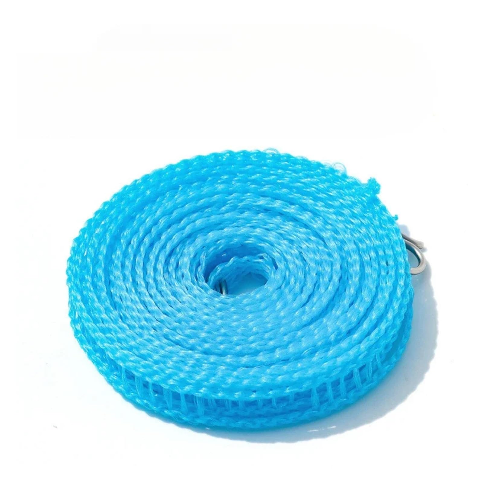 Outdoor Washing Line, Retractable Clothesline Portable Outdoor Windproof Fence Type PVC Multicolor 3-10m(Blue,8m)