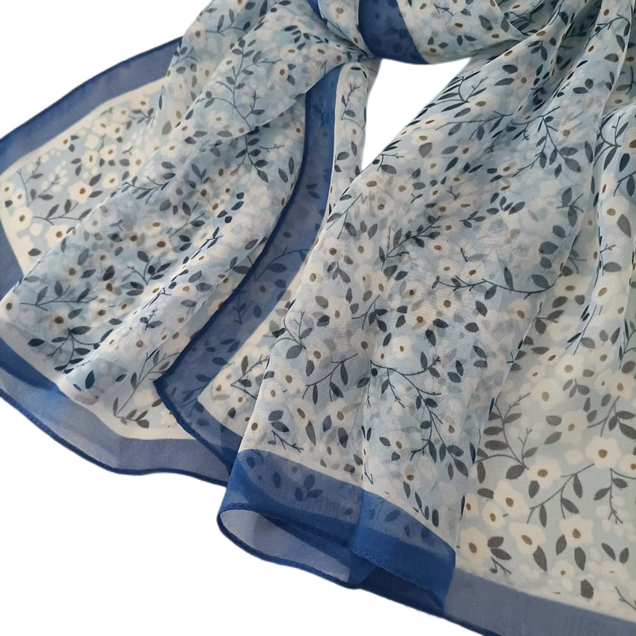 FAIRYGATE Chiffon Schal Seiden Tuch im Punkte Design Hochwertiger Schal für Damen Mädchen Halstuch weicher für Frühjahr Sommer Herbst Winter 20A48