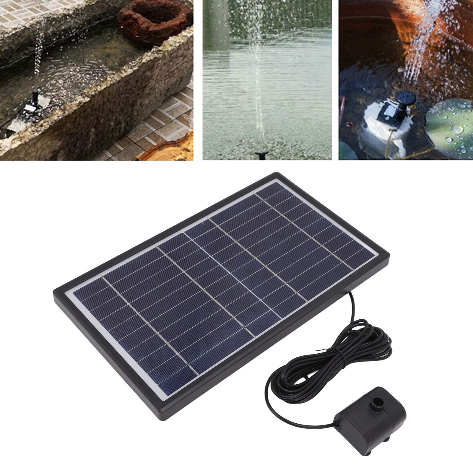 Cryfokt Pompa Fontannowa Solarna 10W 10V z 3 Dyszami do Oczka Wodnego