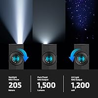 Vista 3 de OLIGHT ArkPro EDC Flat Flashlight Rechargeable with Green Beam, UV and White LED,1500 Lumens USB-C Pocket Camping Flashlight, Spotlight Floodlight