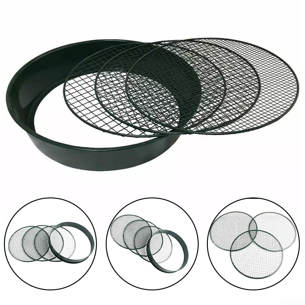 Tamis de jardin en métal, outil de jardinage interchangeable conçu pour tamiser le sol