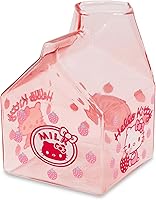 Vista 3 de Hello Kitty Sanrio - Cartón de leche de fresa, jarra pequeña para crema Capacidad para 12 onzas