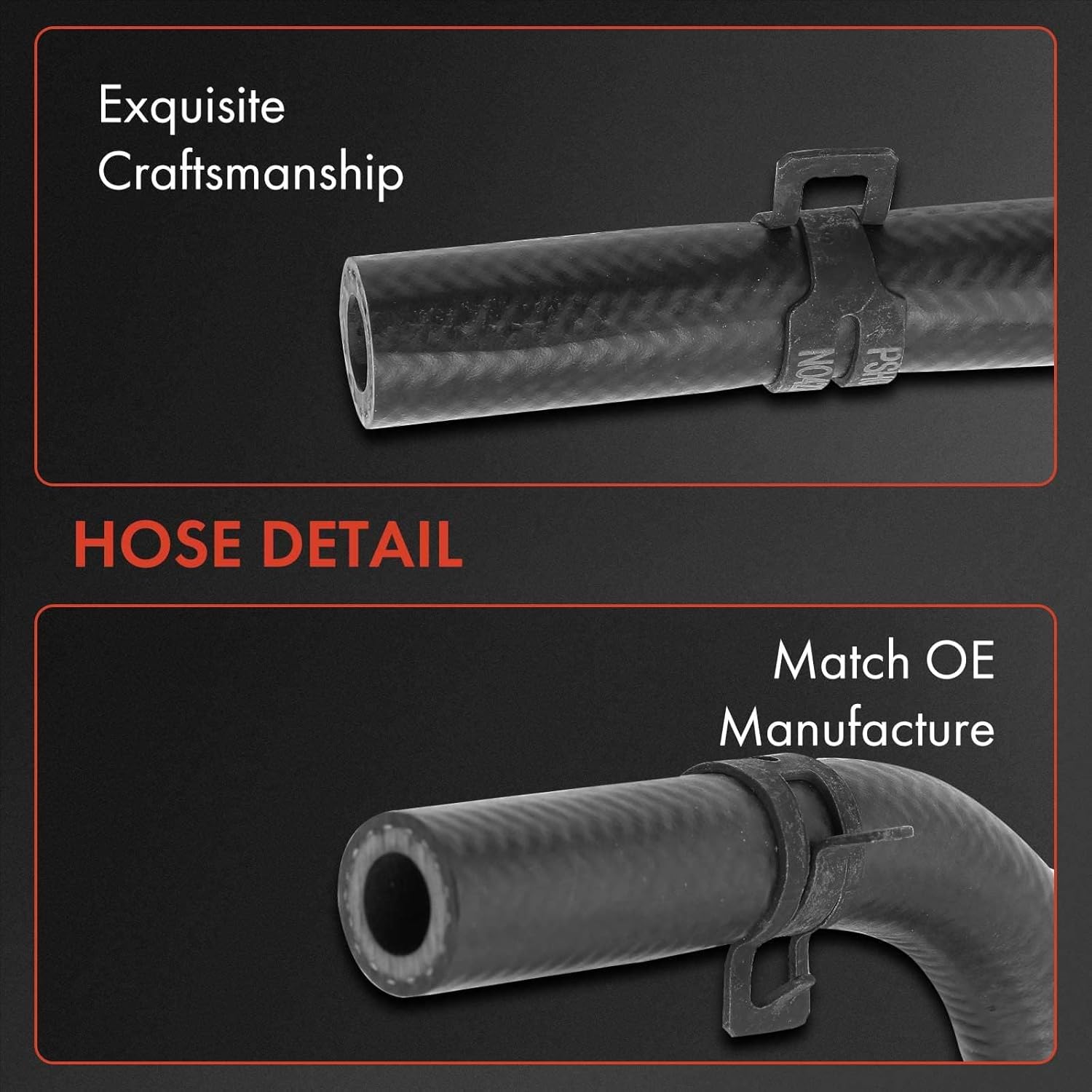 A-Premium Power Steering Hose Return Hose Line Assembly Compatible with Ford F-250 Super Duty F-350 Super Duty 2005-2006 2-PC Set