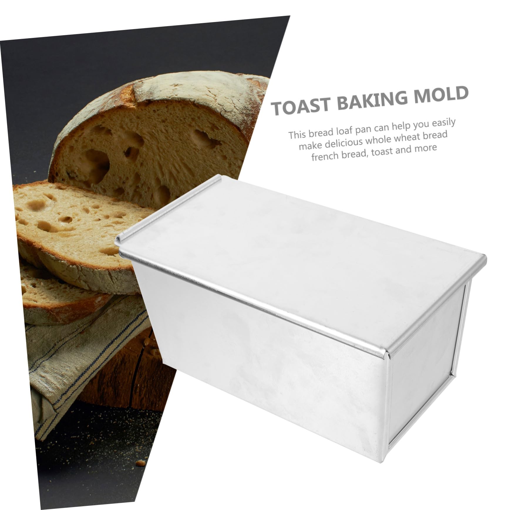 Aluminium Nonstick Toastbrotform mit Deckel Metall Kastenform für Brot Backform mit Großer Kapazität für Toast Hitzebeständig und Langlebig für Familien und Partys