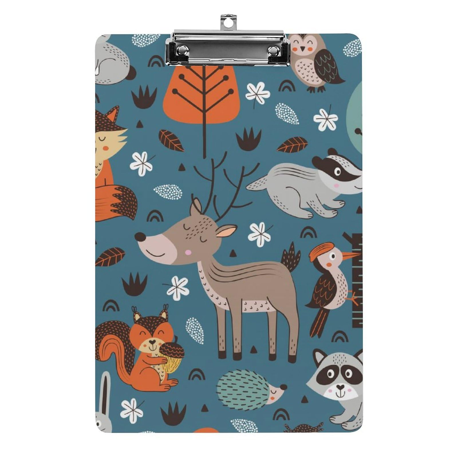 Planches à pince A4 animaux de la forêt pour écrire debout sans table - 8