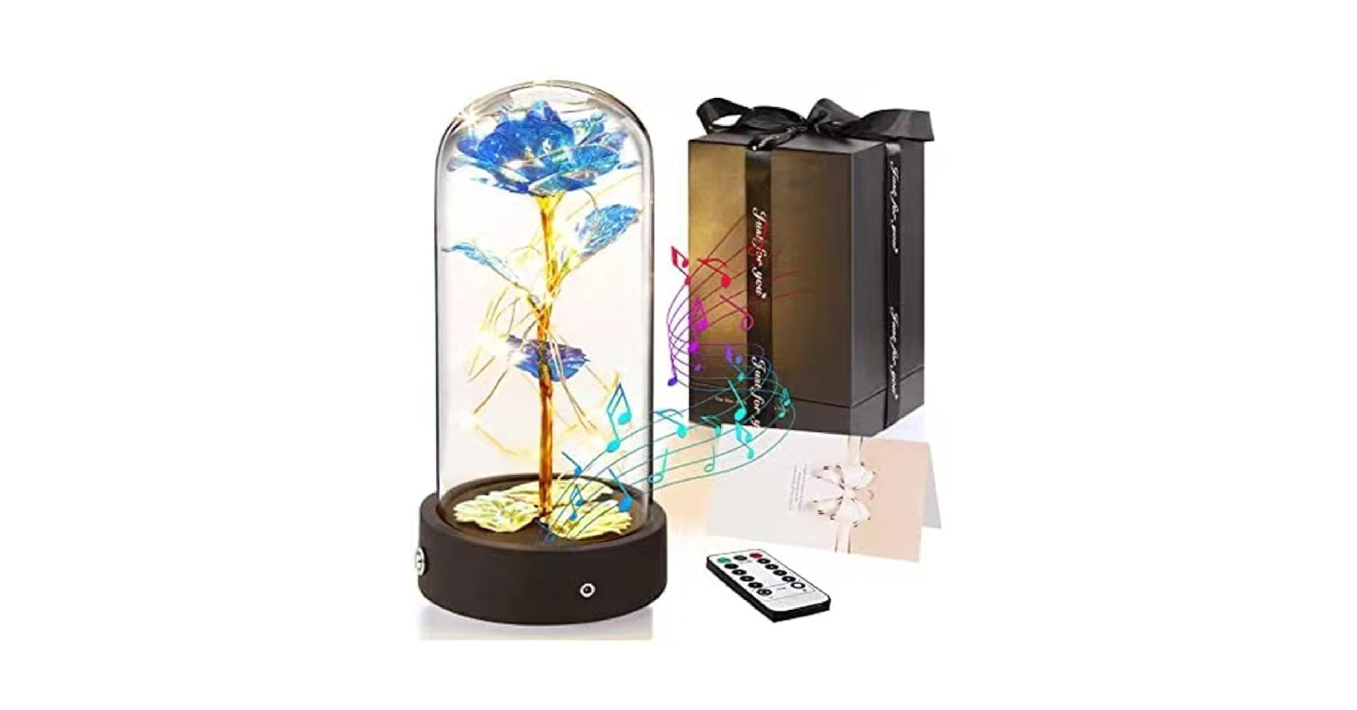 Amazon.co.jp: 美女と野獣のバラのオルゴール、LEDフェアリー