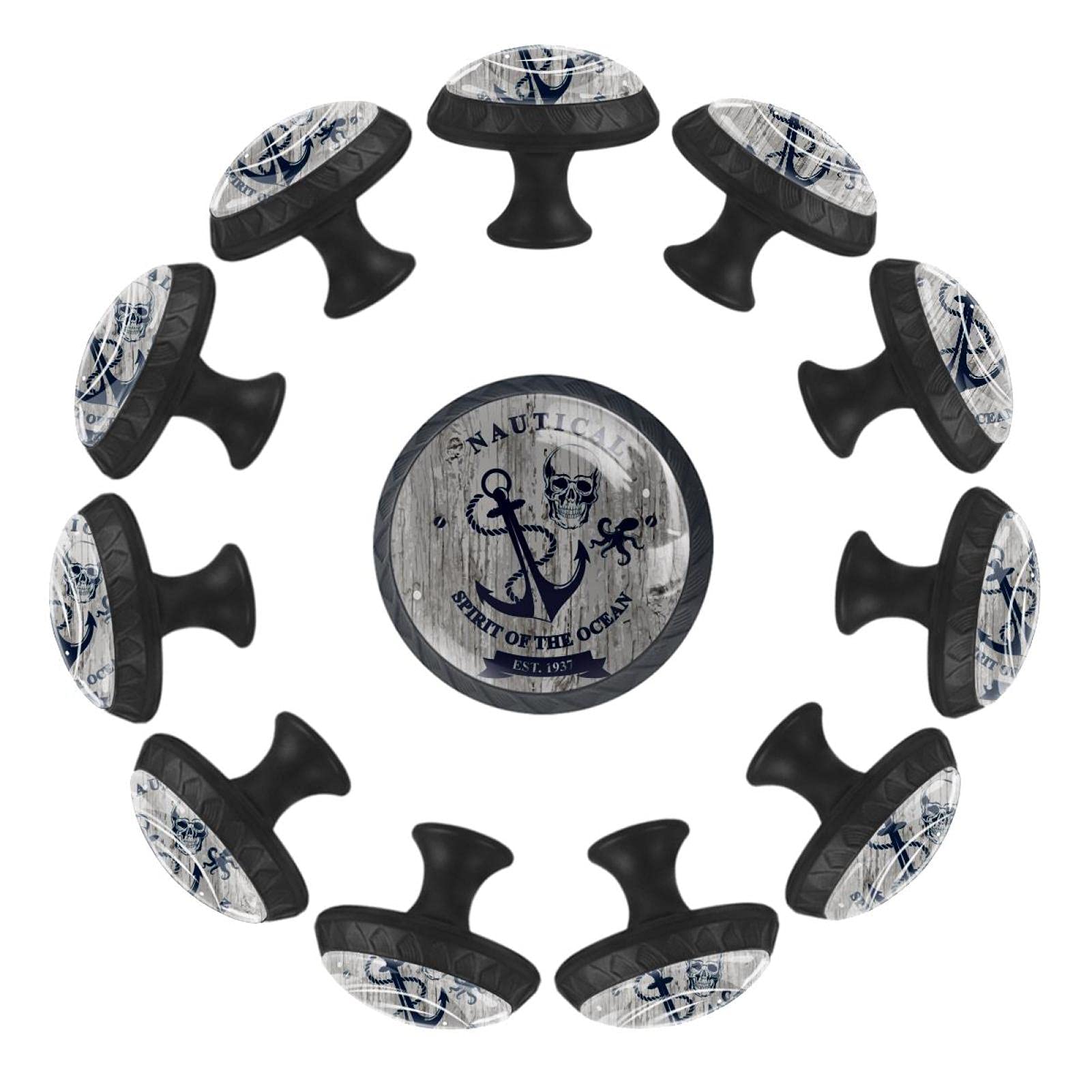Bouton de tiroir tête de mort rond 35mm pour relooker une commode fade de salle de jeux