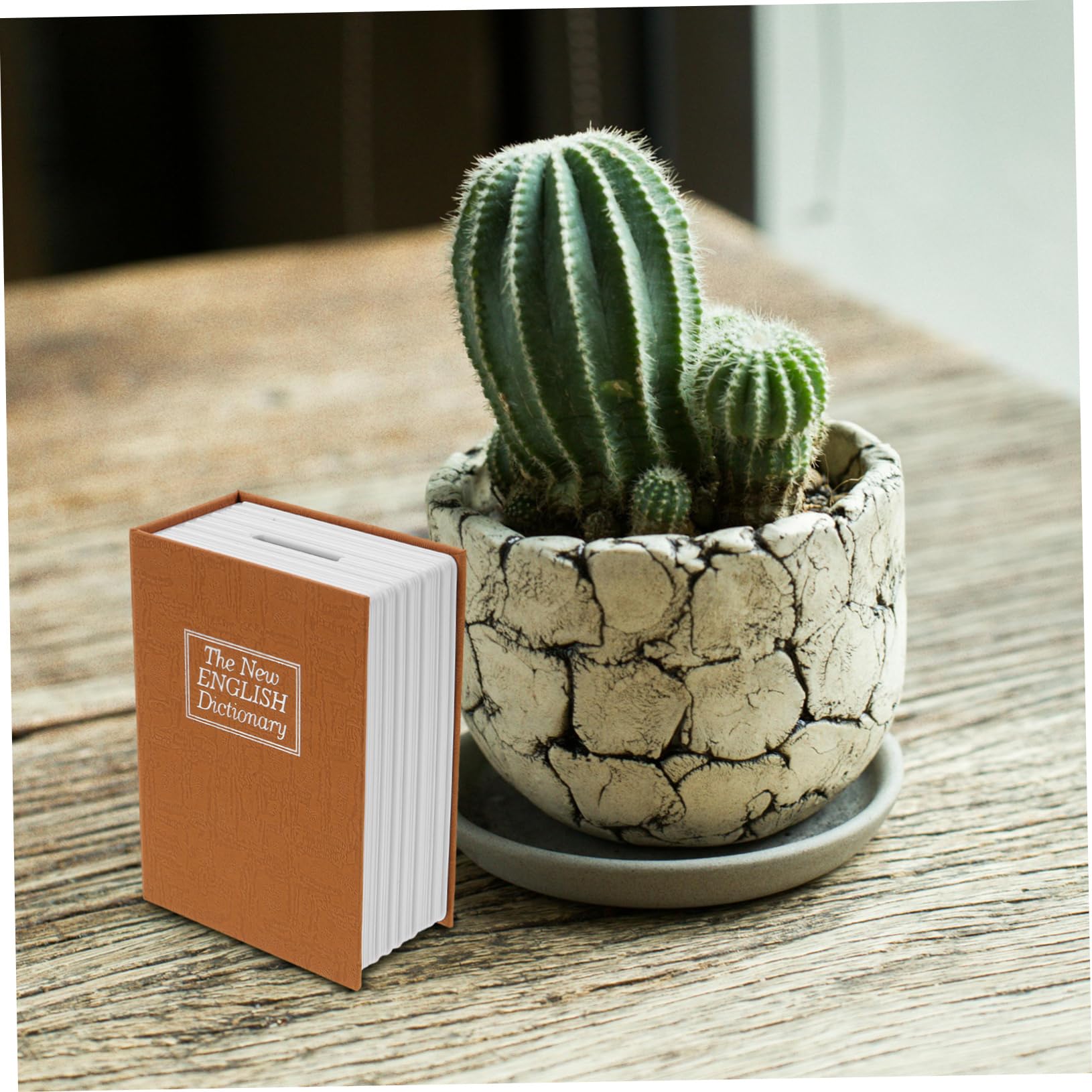 jojofuny 4 Mini Cajas De Ahorro Decorativas Con Forma De Libro Para El Hogar Para Guardar Dinero Para Niños Y Niñas.