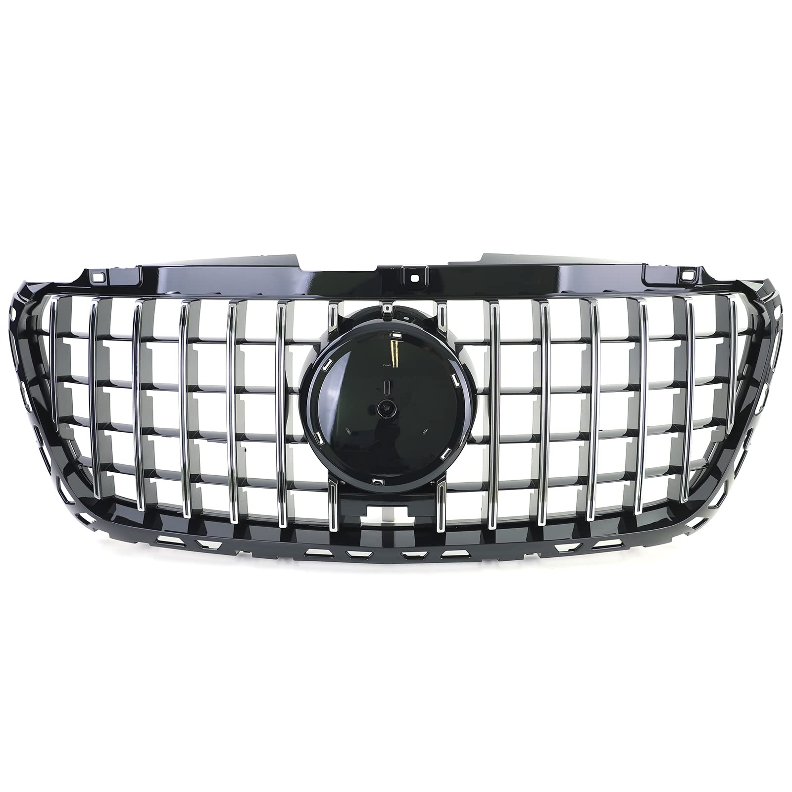 Sport Kühlergrill Schwarz Glanz Chrom für Mercedes Sprinter W907 910 ab 18