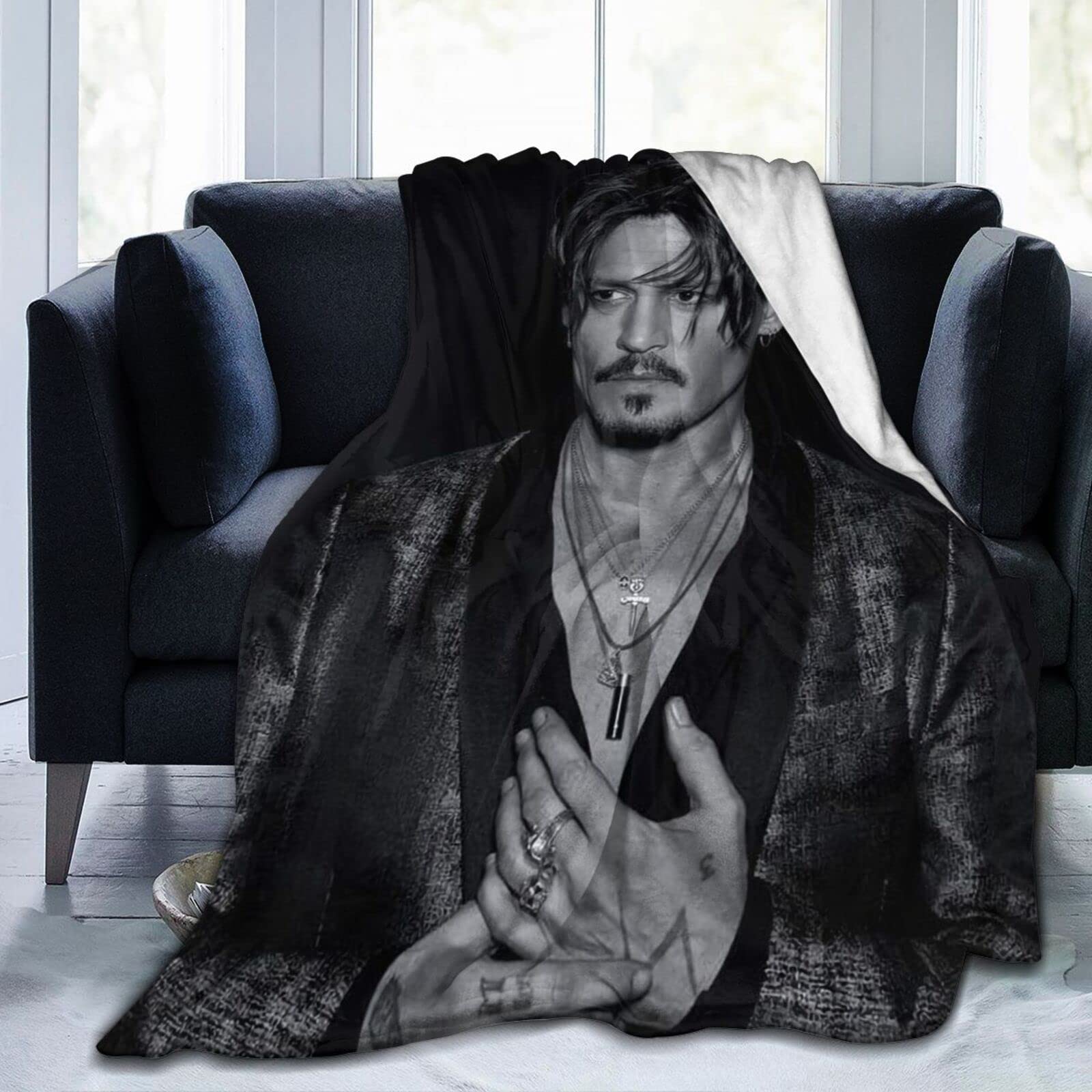 Johnny Depp Blanket 3D Print Plush Lamb Blanket Bedding Decor for Living  Room Bedroom Dorm Decor 50X40 in : Amazon.co.uk: Home u0026 Kitchen