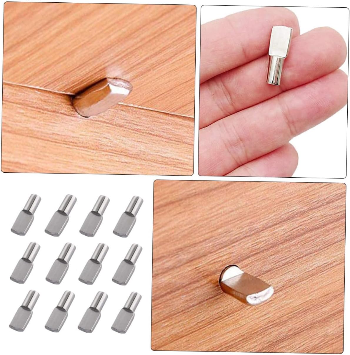 150pcs Shelf Pin Supports Metal Shelf Pegs for Kitchen Cabinet Bookshelf Display Cabinet Easy to Install