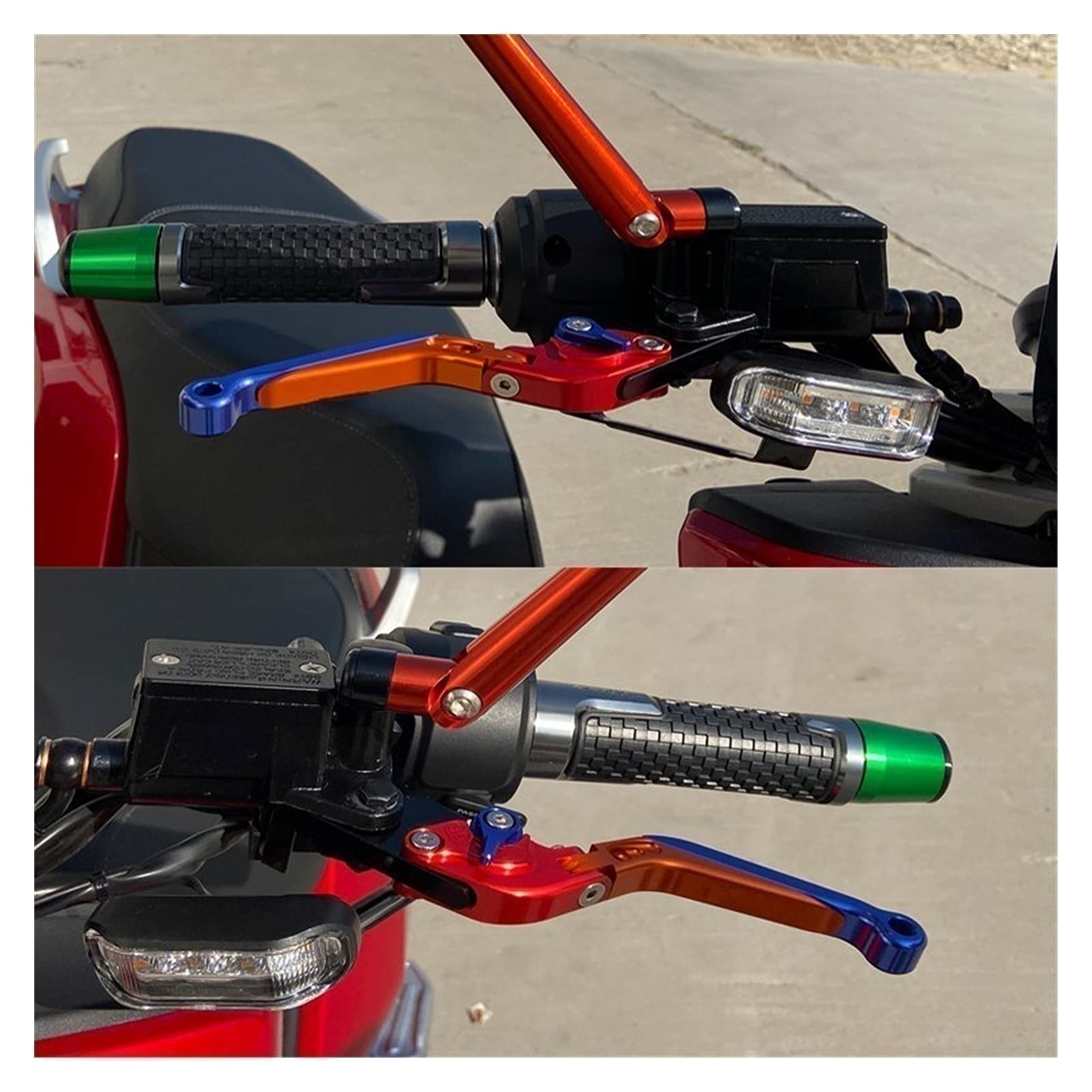 Per SUZUKI DL 1000 DL1000 V-Strom 2002-2018 2017 2016 2015 2014 Accessori Moto Leve Frizione Freno Pieghevoli Allungabili Leva Della Frizione Del Freno (Colore : 2)