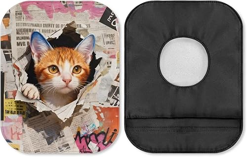 Miniatura 41 de Rnyleeg Bolsas de colostomía para mujer, 1 paquete de fundas de ostomía con cierre de flores de colibrí con cierre, suministros de ostomía Colibrí