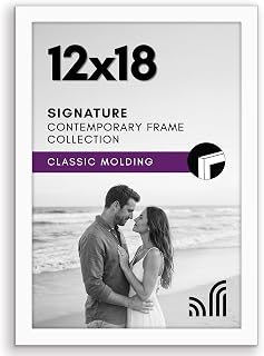 Americanflat 12x18 Picture Frame - Engineered Wood - White