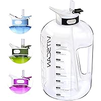Vitscan 128OZ/1 Gallon Water Bottle with Straw