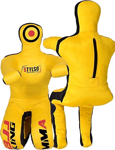 Miniatura 23 de Un-Filled Grappling Dummy Wrestling Dummy Jiu Jitsu Dummy for BJJ MMA Judo Karate Practice Adult Kids Negro,Azul,Rojo -,Amarillo