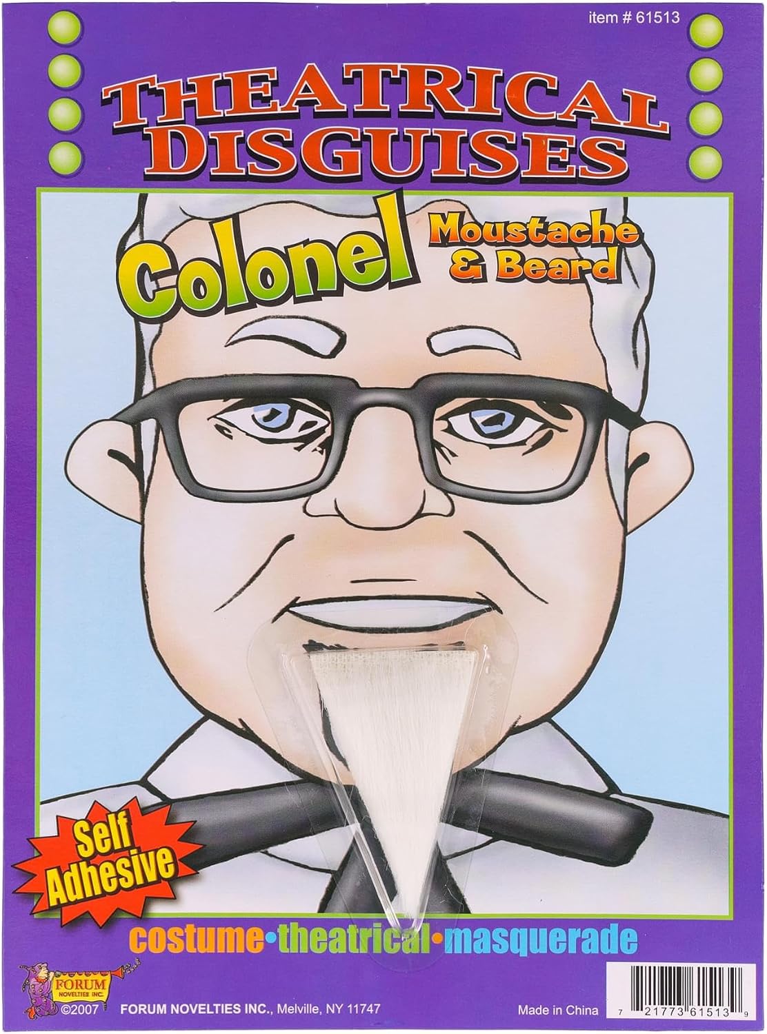 Amazon.com: Forum Novelties The Colonel Beard, Synthetic Fiber, One ...
