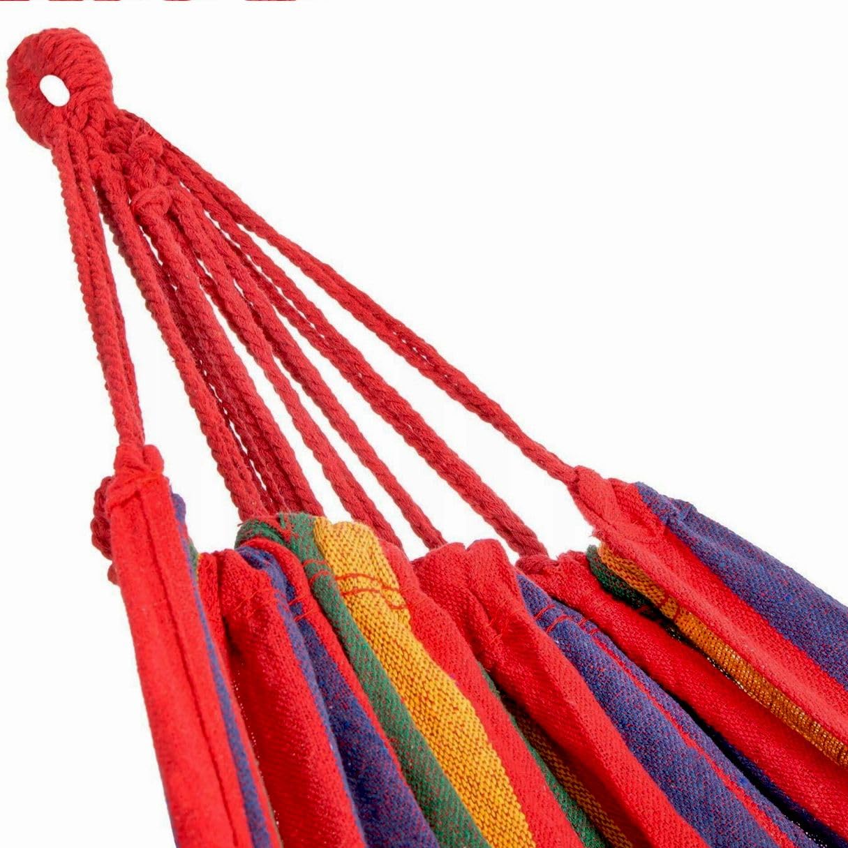 Rea - Tutumi 480143A Hamak 2 osobowy Czerwony, idealny do wypoczynku w ogordzie - 230X140X1CM