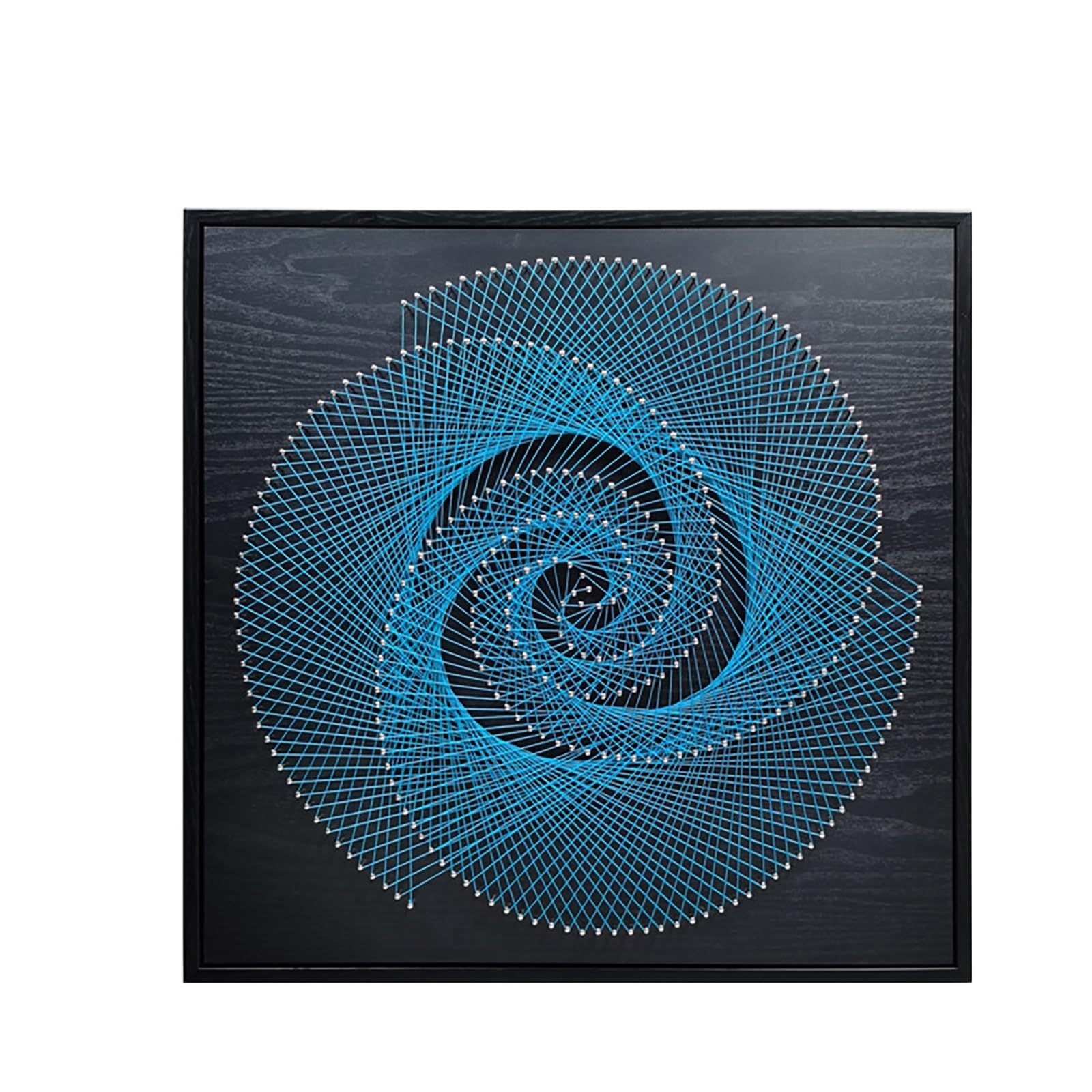 String Art Kit für Erwachsene String Art Kit mit Holzfotorahmen 3D Komplettes DIY-Bastelset mit Anleitung Einfach herzustellen für die Wanddekoration zu Hause(C,Black frame)