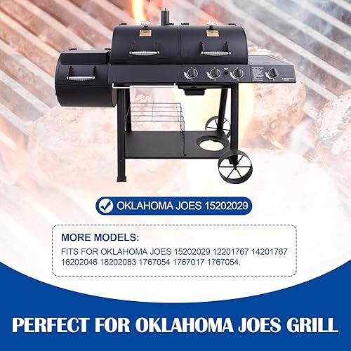 Miniatura 3 de SafBbcue 1767054 15202029 Piezas de parrilla para ahumador de Oklahoma Joe 1767017 15202029 16202046 12201767 14201767 Piezas de repuesto, placa de