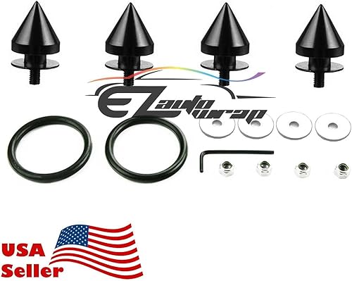 Vista 40 de NEO - Juego de tapas de liberación rápida con pinchos cromados para parachoques de coche, guardabarros de maletero y escotilla NEO CROMADO PIKE