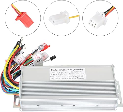 Miniatura 5 de Silscvtt Controlador de velocidad de motor sin escobillas 36-48V 800W Scooter Controlador DC Reemplazo para E-Bike Square Wave Controller