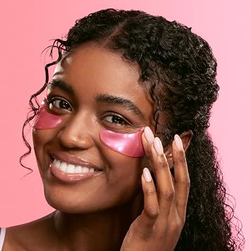 grace & stella Award Winning Under Eye Mask - Gifts for Women - Reduce Dark Circles, Puffy Eyes, Wrinkles, Under Eye Patches - Birthday, Bachelorette Party Favors - Vegan Self Care (24 Pairs, Pink)