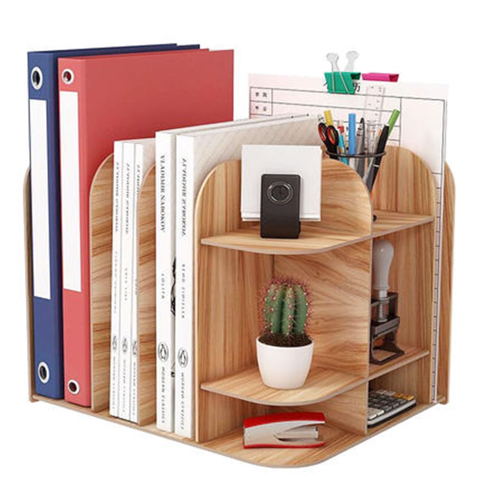 Porte Fichiers Étagère de bureau de bureau boîte de rangement de dossiers support de livre Vertical stockage de papeterie de livre d'étudiant Porte Dossier de Magazines