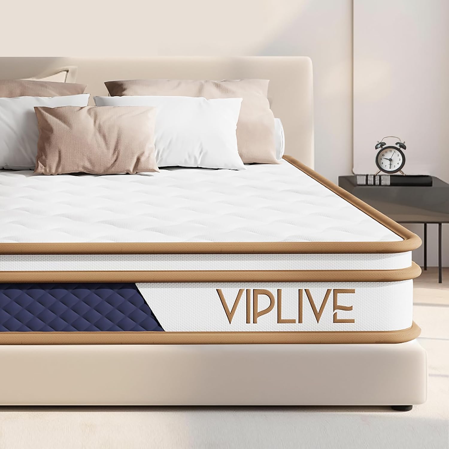 Full Size Mattress, 10 Inch Memory Foam Mattress, Soft and Comfortable Medium Firm Mattress in A Box with Individual Pocket Springs, 75 *54 *10