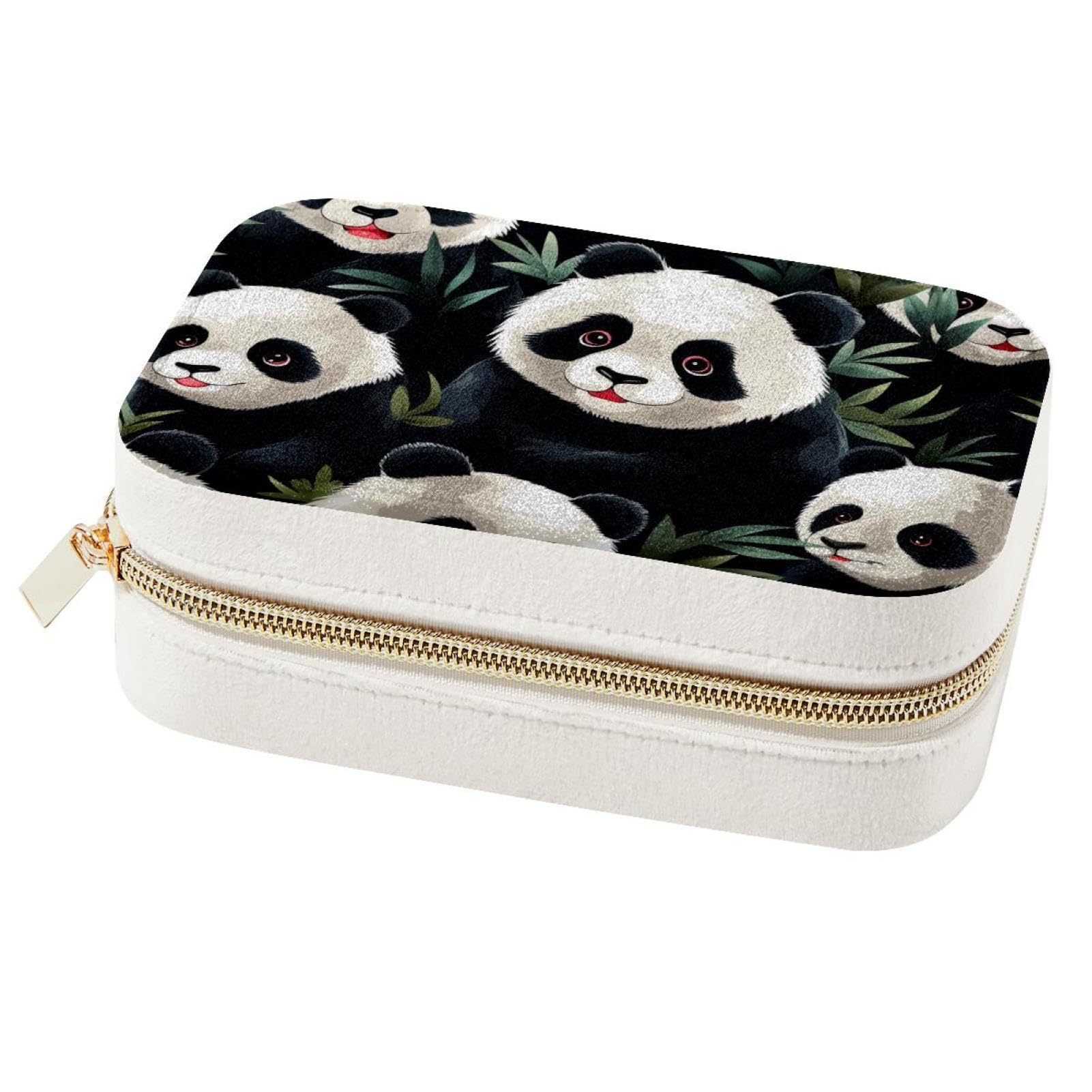 Boîte à bijoux fille et femme panda : rangement voyage
