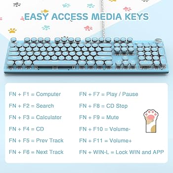 Amazon.com: LexonElec Typewriter Style Retro Mechanical